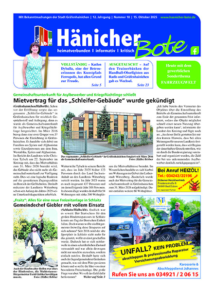 Hänicher Bote | Oktober-Ausgabe 2025